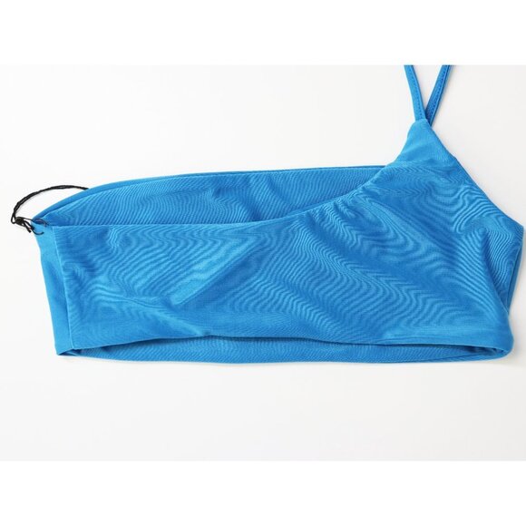 NWT‎ superdown Annette Bikini Top One Shoulder Swim Bathing Suit Teal XX Small - Picture 8 of 8